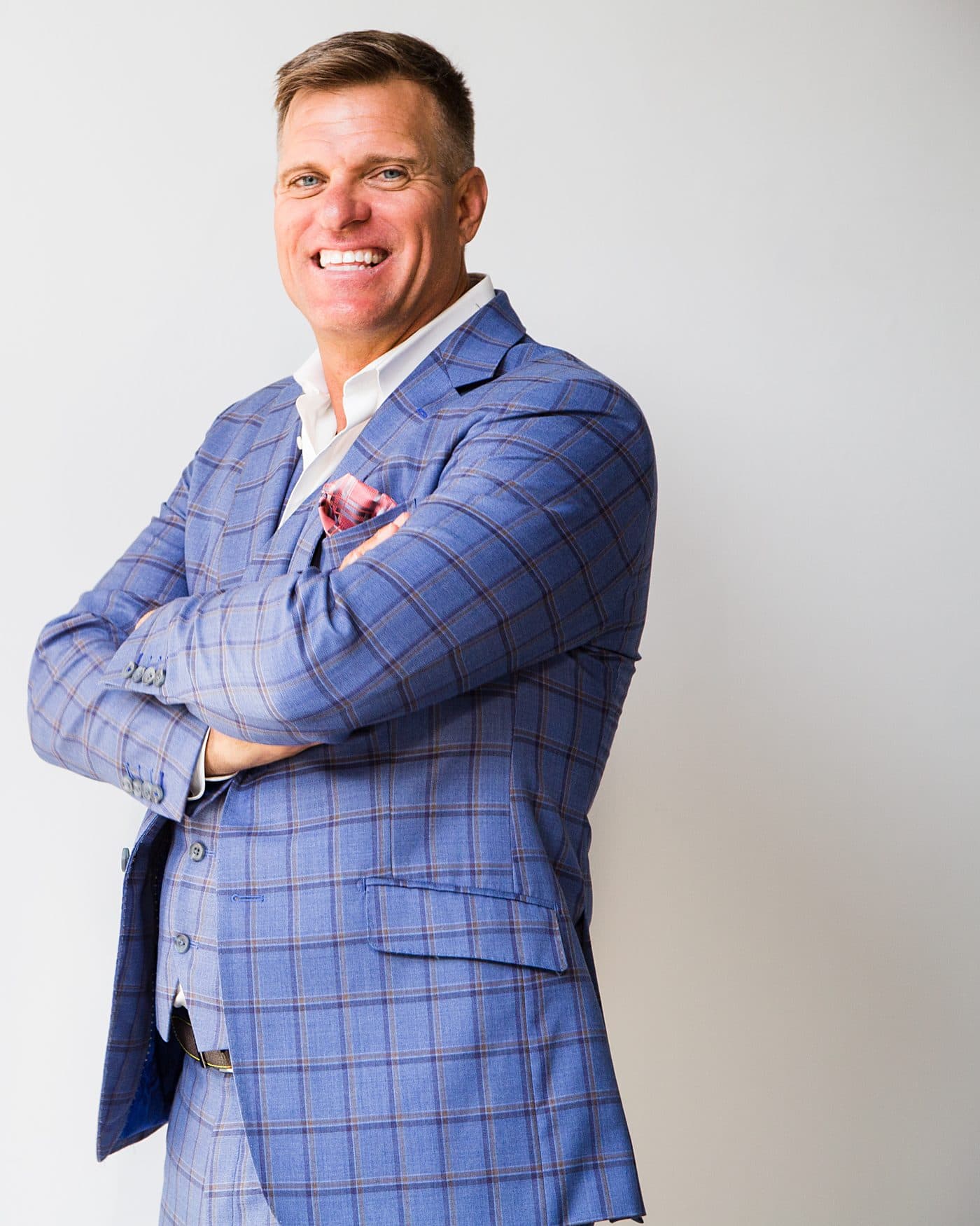 Dave VanHoose, arms crossed: he has seen where speakers get stuck